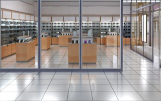 Store Entrance with RFID antennas installed