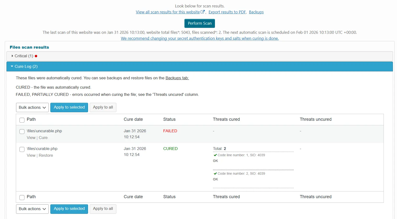 Cure Log accordion Cure Log accordion