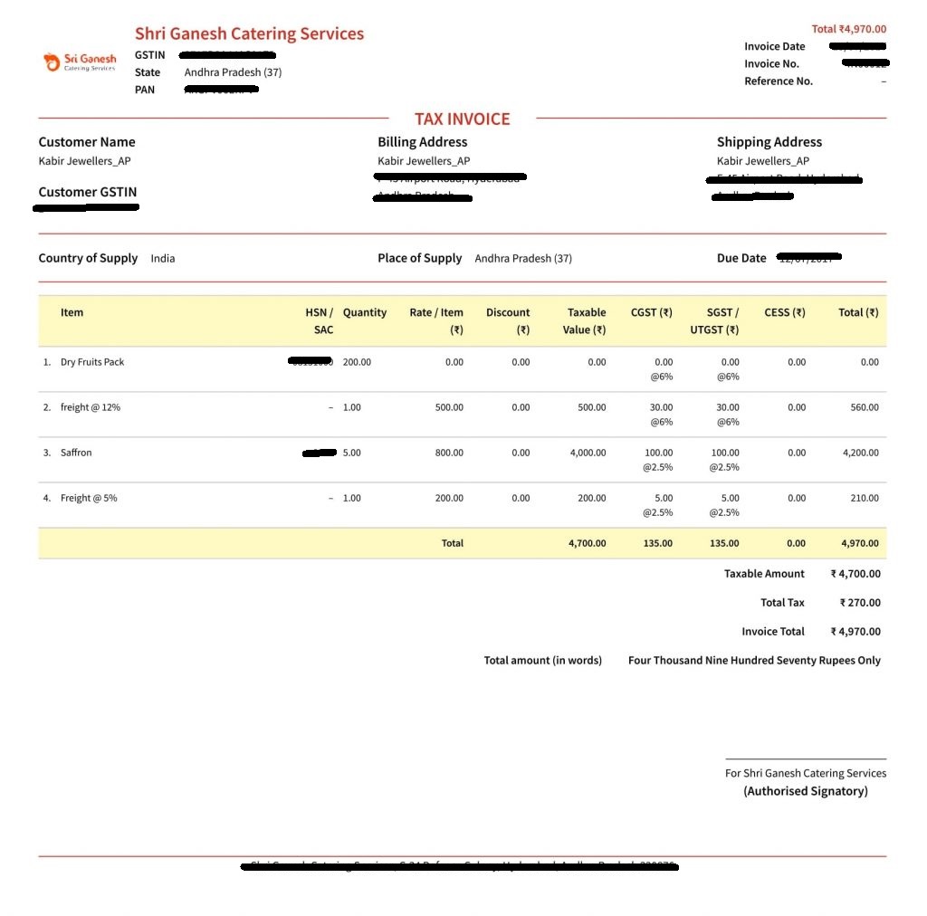 sample gst invoice