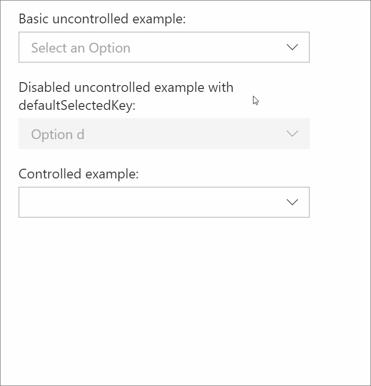 dropdown