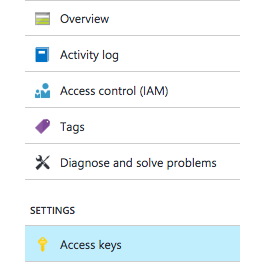 Settings > Keys Storage Keys
