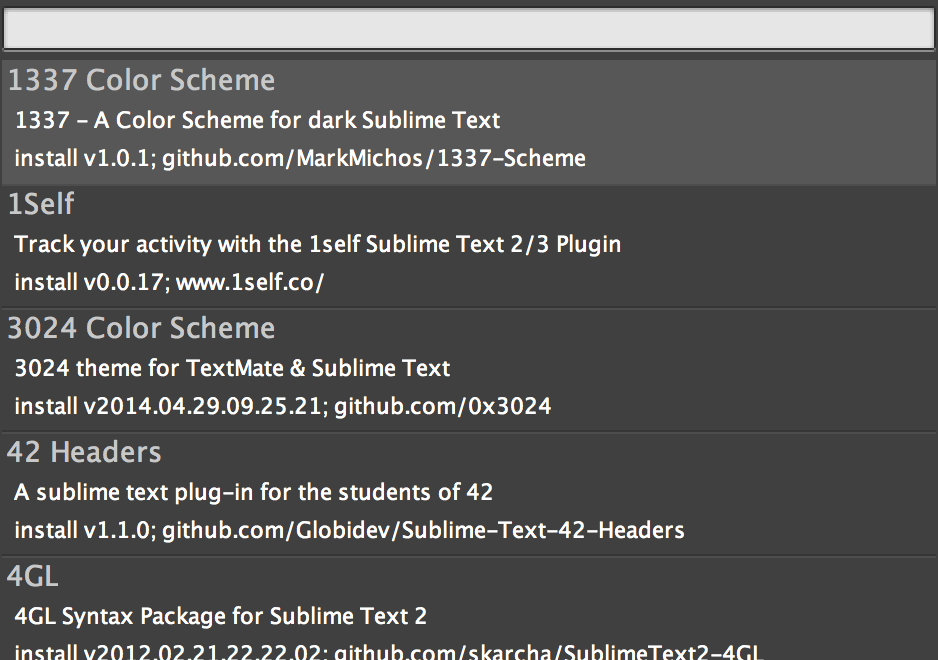 scr sublime text 3 package manager packages