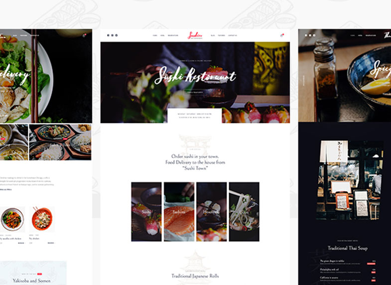 Sushico - Sushi and Asian Food Restaurant WordPress Theme Preview