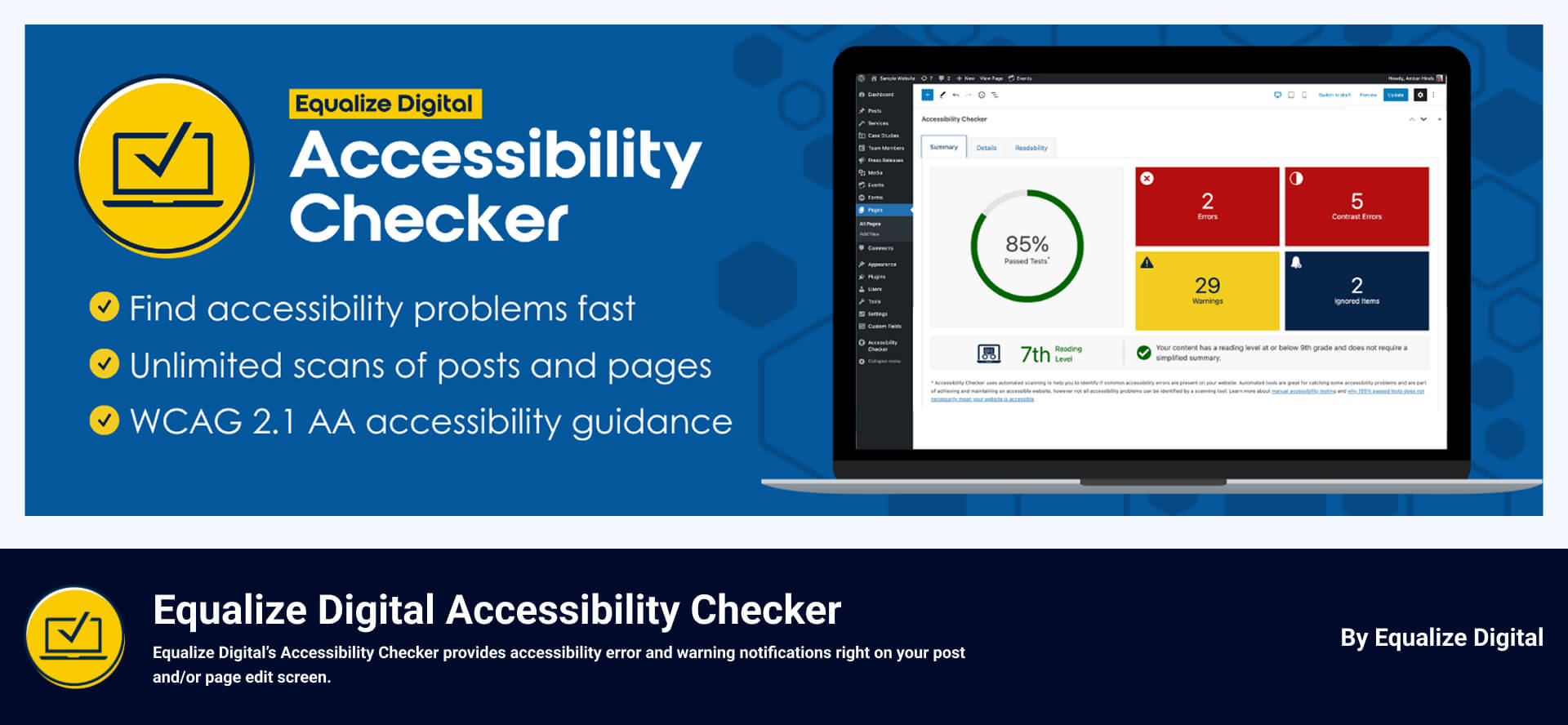 11+ Best Accessibility Plugins For WordPress In 2026 9 Accessibility Plugin for WordPress Equalize Digital