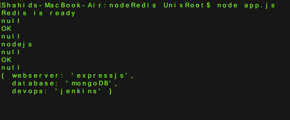 Nodejs and Redis
