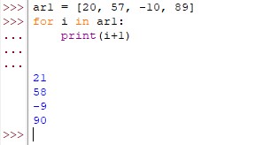 Adding One Using For Loop