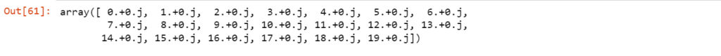 Example: By specifying the stop and dtype in numpy.arange() function