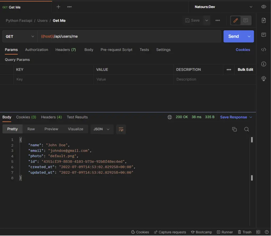 fastapi get currently logged-in user