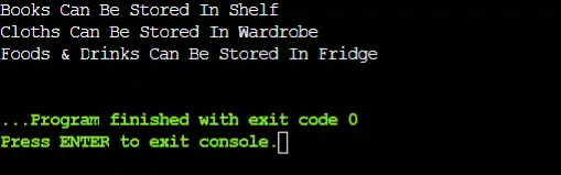 Implement A Complete C++ Dictionary Output