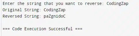Java Program To Reverse A String