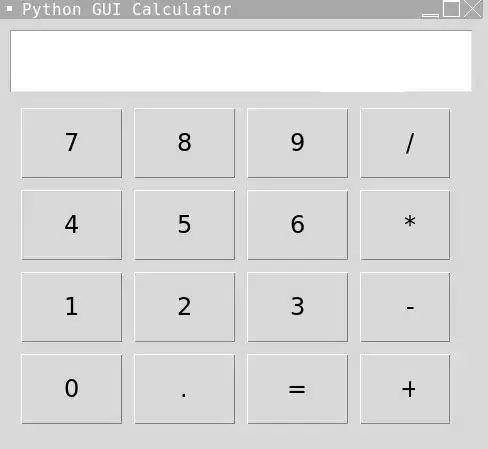 Develop Python Calculator Using Tkinter GUI Library