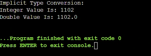 Webp- Output1- Implicit Type Conversion