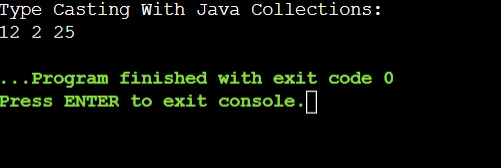 Type Casting With Java Collections
