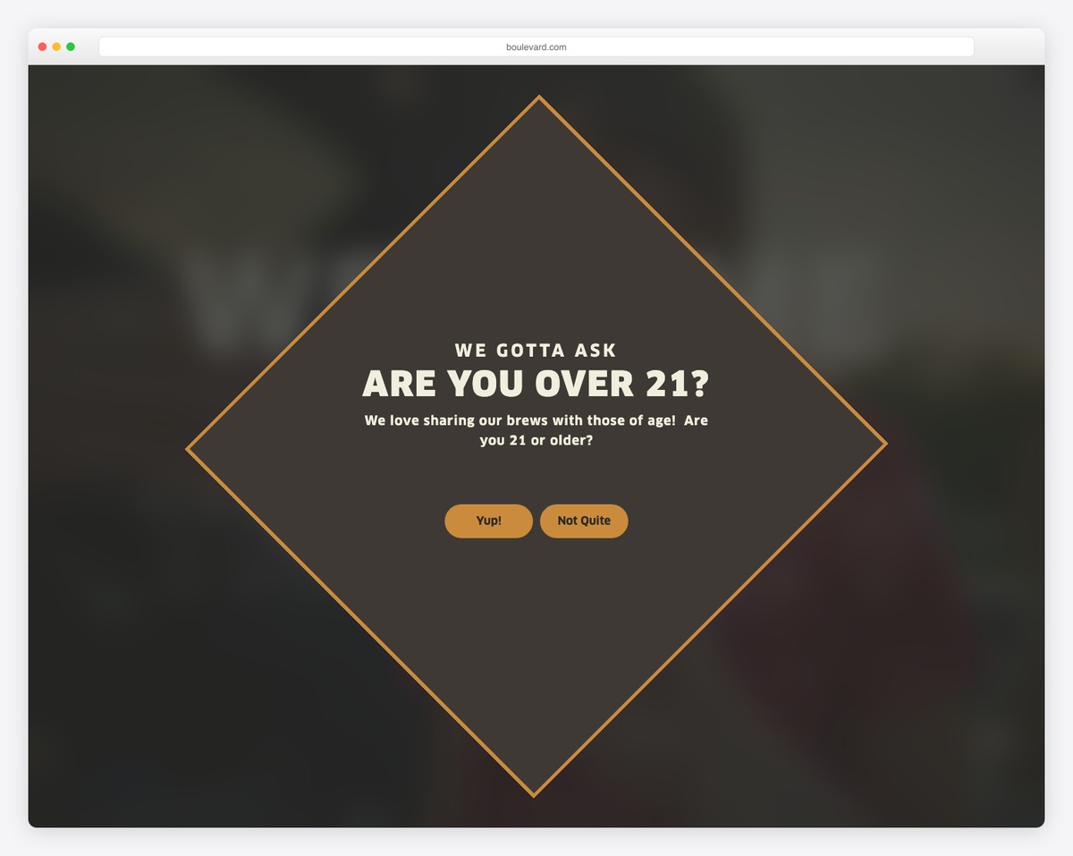 boulevard brewing company website example