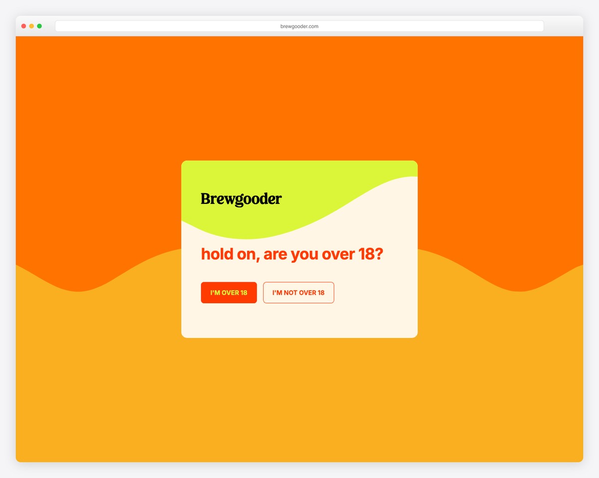 brewgooder website example
