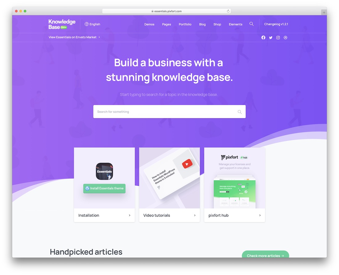 essentials wordpress knowledge base theme