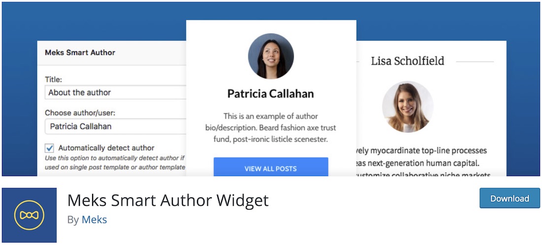 meks smart author widget wordpress user management plugin