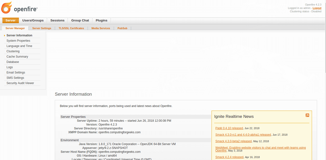 Install Openfire XMPP Chat Server on Ubuntu 22.04|20.04|18.04 7 install openfire ubuntu 18.04 ubuntu 16.04 07 ui