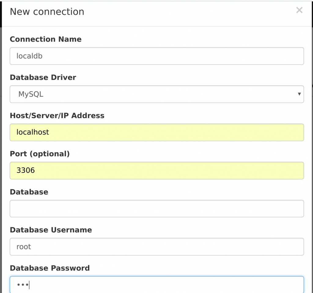 Manage MySQL / PostgreSQL / SQL Server using SQLPad Editor 5 sqlpad add database connection 02 min
