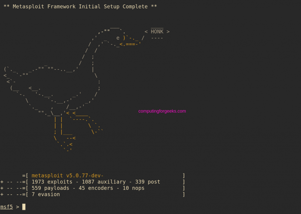 Install Metasploit Framework on CentOS 9/8/7 1 install metasploit framework centos linux