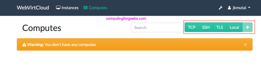 Install WebVirtCloud KVM Management on CentOS Stream 8 5 Install WebVirtCloud KVM Management CentOS 05