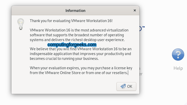 Install VMware Workstation 17 on Debian 12/11/10 8 Install VMware Player Workstation 16 on Debian 1110 7