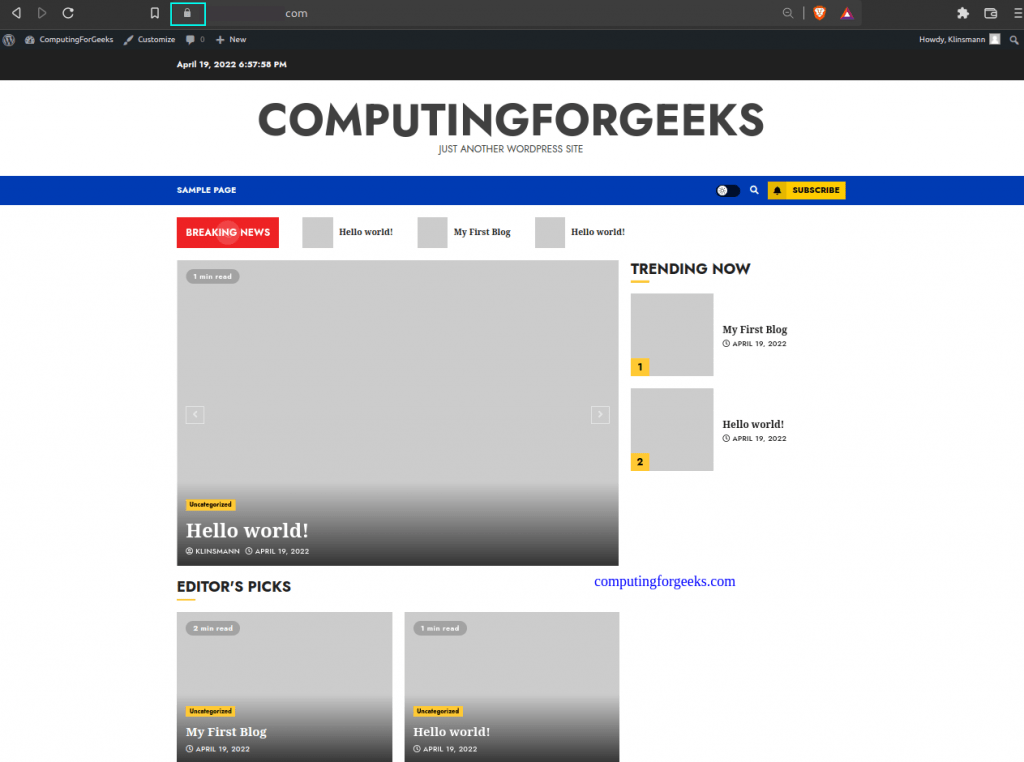 Install WordPress on Debian with Apache and Let's Encrypt 18 Install WordPress on Debian with Apache and Lets Encrypt 17
