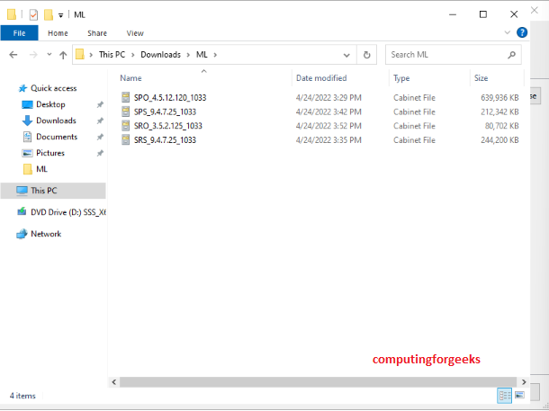 Install SQL Server 2019 Developer on Windows Server 2022 22 sqlserver2019 offline machine learning install downloaded files