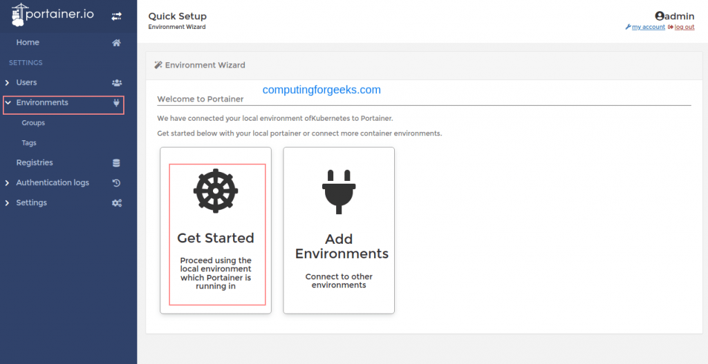 How To Manage Kubernetes Cluster using Portainer Dashboard 3 Kubernetes Cluster using Portainer Web Dashboard 2