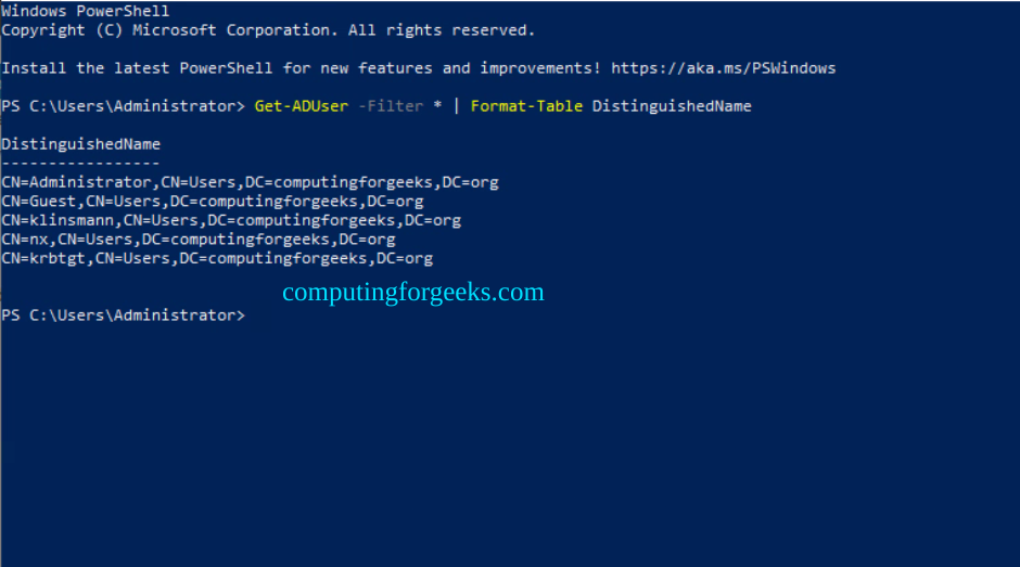 Setup Active Directory Domain Services on Windows Server 2022 using PowerShell 5 Setup Active Directory Domain Services on Windows Server 2022 using PowerShell 3