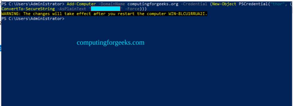 Setup Active Directory Domain Services on Windows Server 2022 using PowerShell 13 Setup Active Directory Domain Services on Windows Server 2022 using PowerShell 40