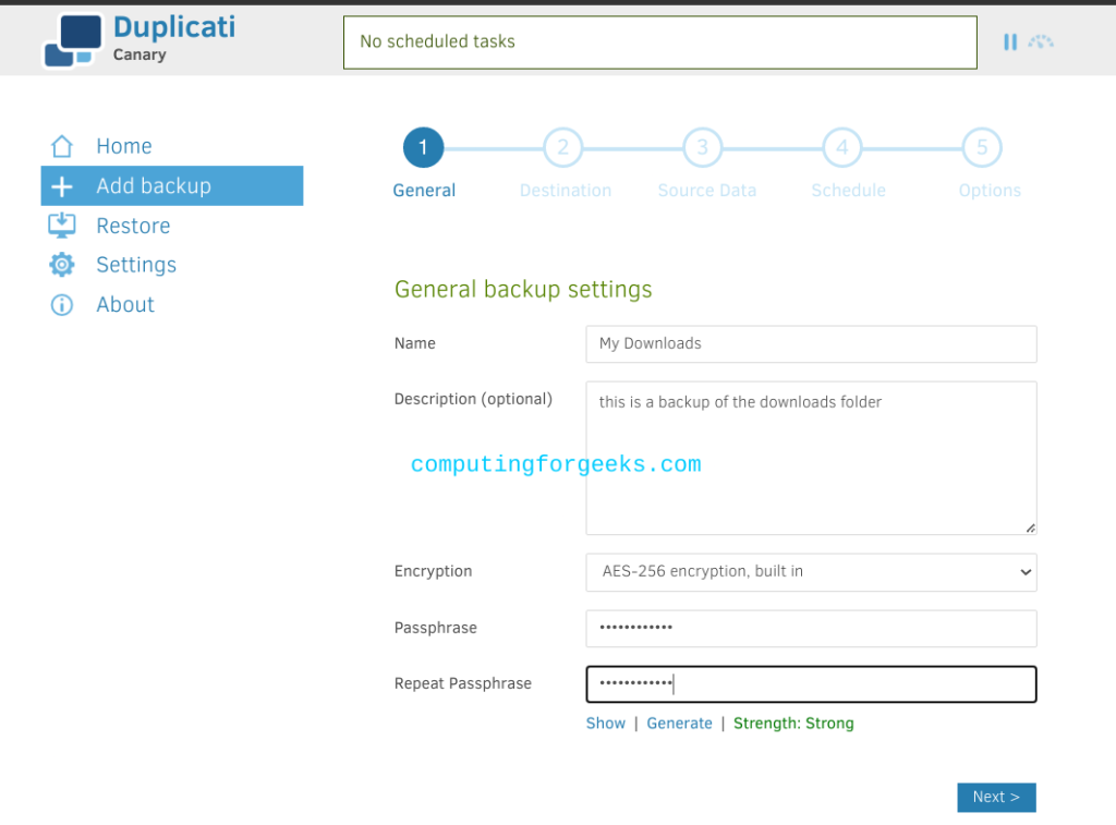 Backup Linux, Mac, and Windows Systems using Duplicati 4 Backup Linux Mac and Windows Systems using Duplicati 3