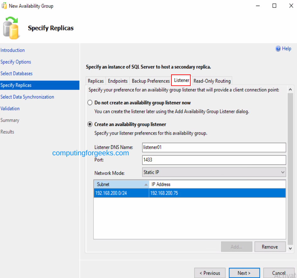 Configuring AlwaysOn Availability Groups in SQL Server 2022 18 Configuring AlwaysOn Availability Groups in SQL Server 2022 19