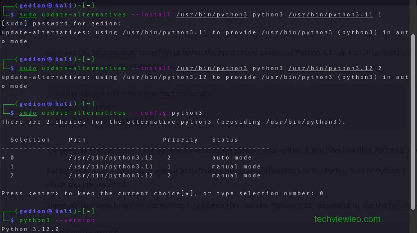 How To Install Python 3.12 on Kali Linux / Linux Mint 2 how to install python 3.12 on kali linux linux mint 02