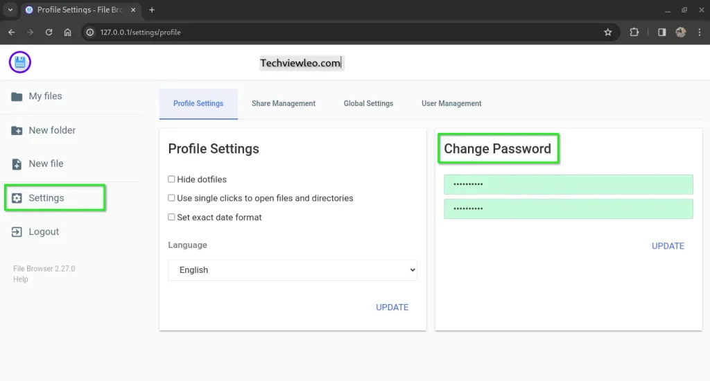 File Browser - Using Linux File Manager on Web Browser 3 how to run linux file manager on web browser 03 1