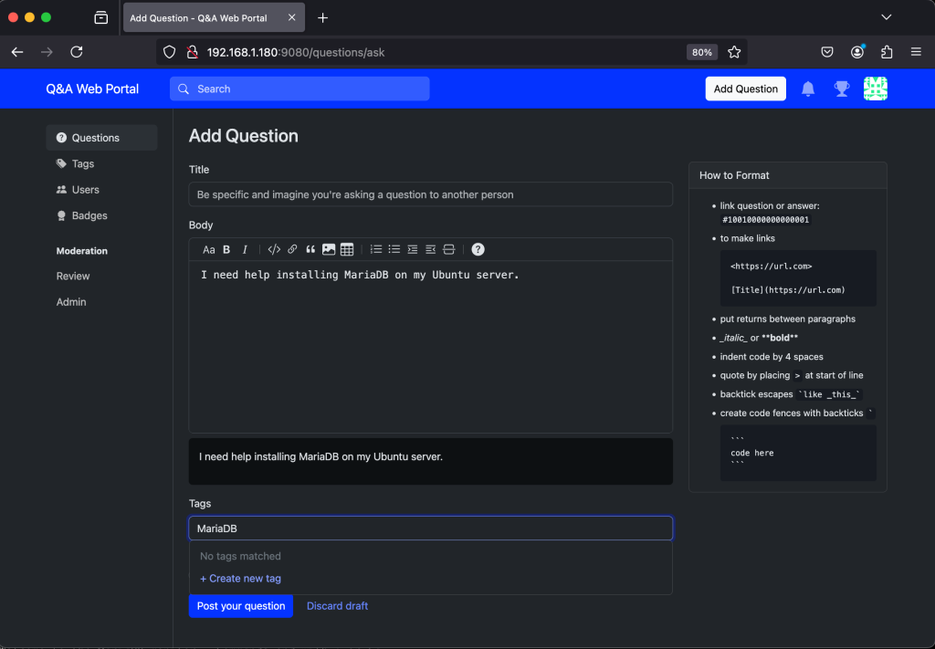 How To Setup Q&A web portal using Answer 8 How To Setup QA web portal using Answer 08 1