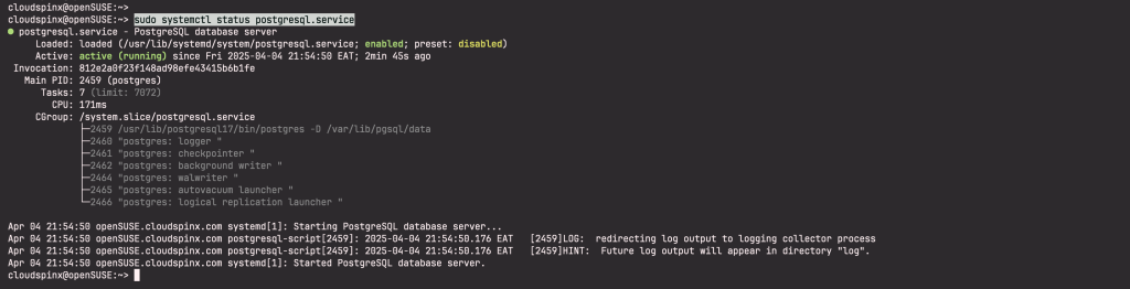 How To Install PostgreSQL 17 on openSUSE 1 How To Install PostgreSQL 17 on openSUSE 01
