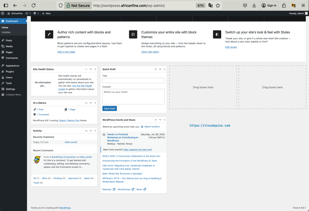 How to Install WordPress with Nginx on Amazon Linux 2023 7 How to Install WordPress with Nginx on Amazon Linux 07