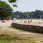 image of people enjoying one of the beaches in Stamford, CT.