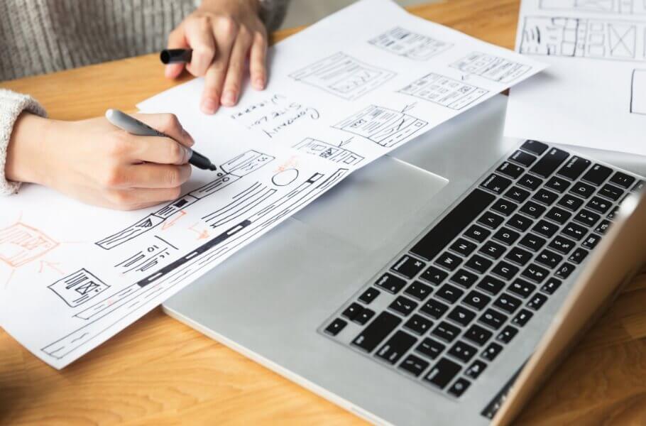 Web Sketching on paper