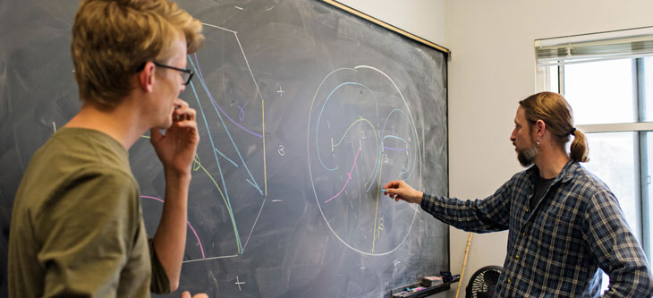 Explaining math with chalk