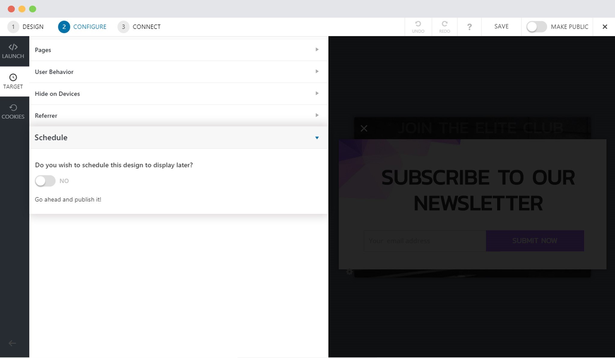 Schedule Your Call-to-action in Convert Pro Schedule Call To Action In Convert Pro