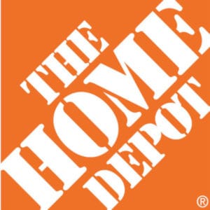 The Home Depot square logo example.