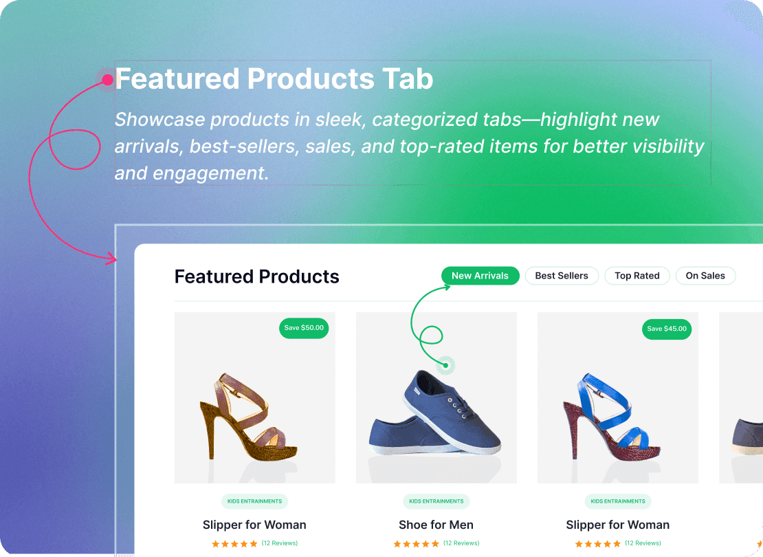 Advanced Gutenberg Blocks and Page Builder for WordPress Full Site Editing - Cozy Blocks 55 Featured Products Tabs WooCommerce blocks