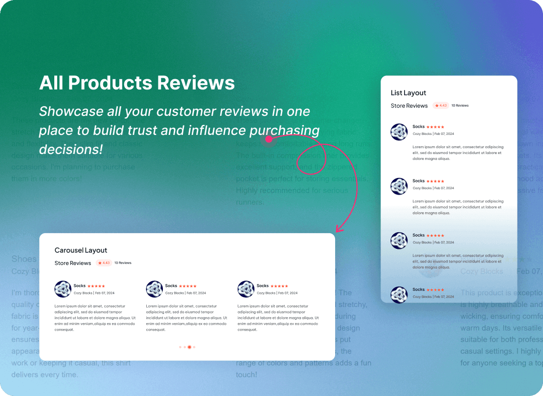 Advanced Gutenberg Blocks and Page Builder for WordPress Full Site Editing - Cozy Blocks 64 Products Reviews Blocks for Gutenberg