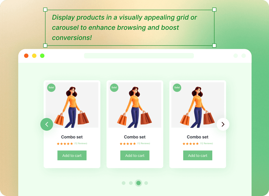 Advanced Gutenberg Blocks and Page Builder for WordPress Full Site Editing - Cozy Blocks 57 WooCommerce Product Carousel Blocks