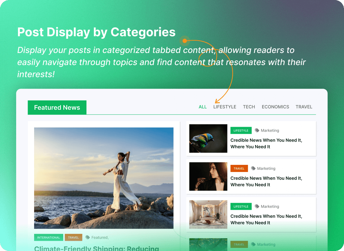 Advanced Gutenberg Blocks and Page Builder for WordPress Full Site Editing - Cozy Blocks 74 Categorise Post Blocks For Gutenberg