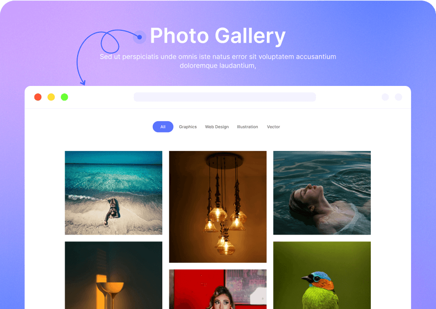 Advanced Gutenberg Blocks and Page Builder for WordPress Full Site Editing - Cozy Blocks 70 Photo Gallery Block for WordPress Gutenberg