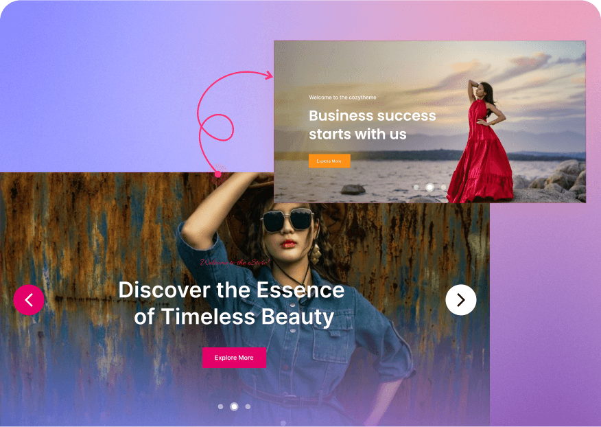 Advanced Gutenberg Blocks and Page Builder for WordPress Full Site Editing - Cozy Blocks 66 Slider Block for Gutenberg