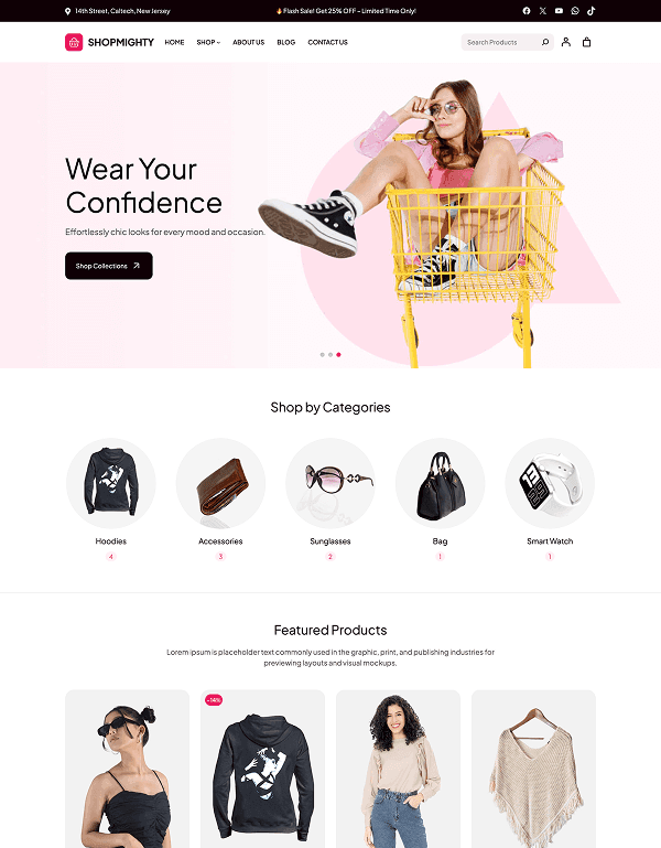 Ecommerce Website Templates 54 shopmighty documentation screenshot